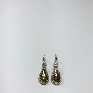 Premier Design Two Tone Silver Gold Earrings
